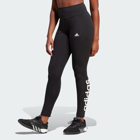adidas Essentials High-Waisted Logótipo Leggings - Image 4